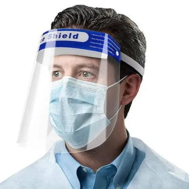 Full Face Splash Shield PPE Visor ideal for carers, dentists, hairdressers, cooks, wait staff and more. from NSE Imports #1.